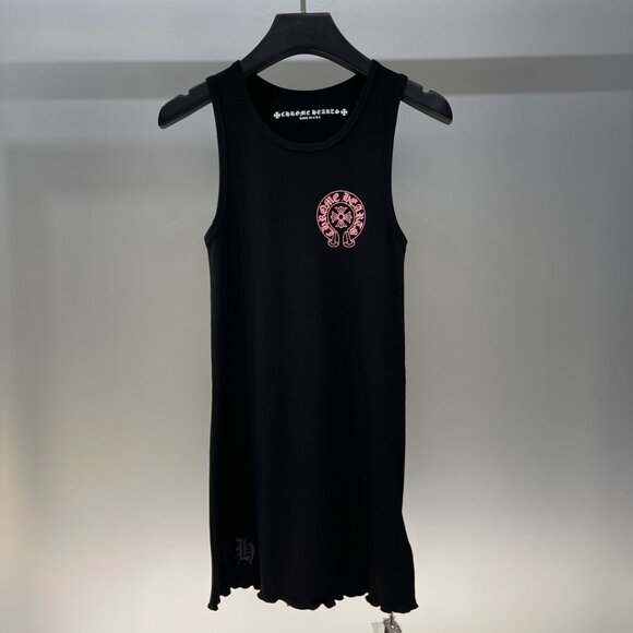 Chrome Hearts Dresses & Skirts - Women's Chrome Hearts Letter Print Vest Dress